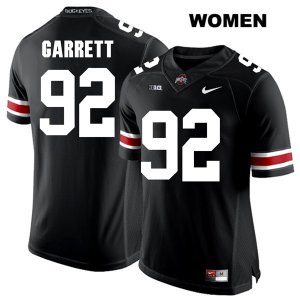 Women's NCAA Ohio State Buckeyes Haskell Garrett #92 College Stitched Authentic Nike White Number Black Football Jersey BS20O64BV